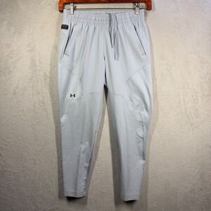 Under Armour Unstoppable Hybrid Pants Women Small Grey Joggers Training Athletic